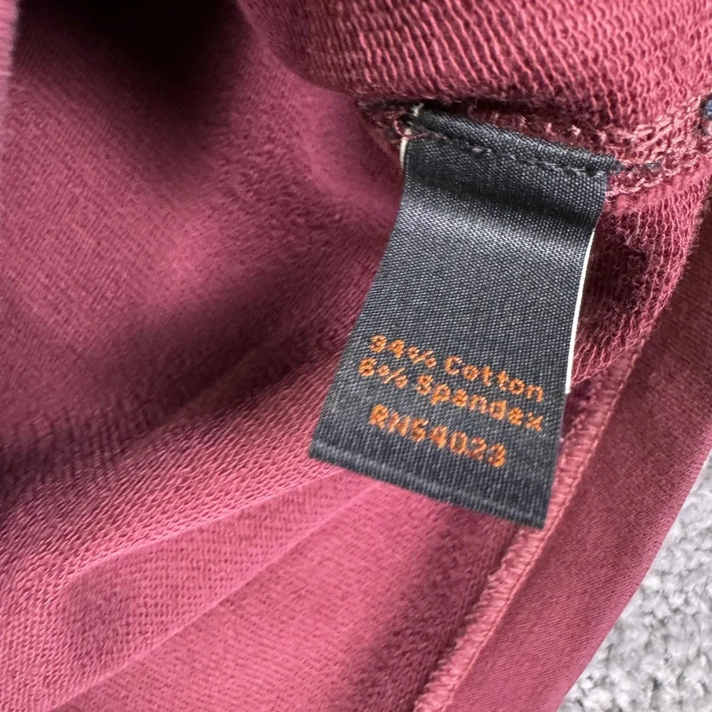 Banana Republic Shirt Mens Medium Red 1/4 Zip Collared Stretch Polo Casual